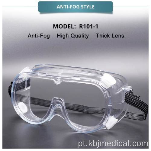 Aprovação CE Anti fog Medical googles de proteção total